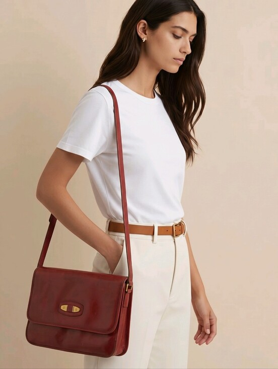 Etienne Aigner Handbags - Vintage Etienne Aigner Leather Crossbody satchel brief in Oxblood red